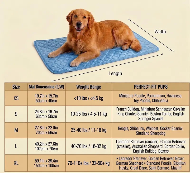Wellnestra PetHaven™ Cooling Mat 🐾