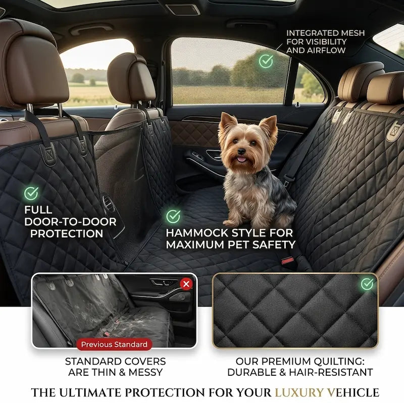 Dog Waterproof Car Back Seat Cover