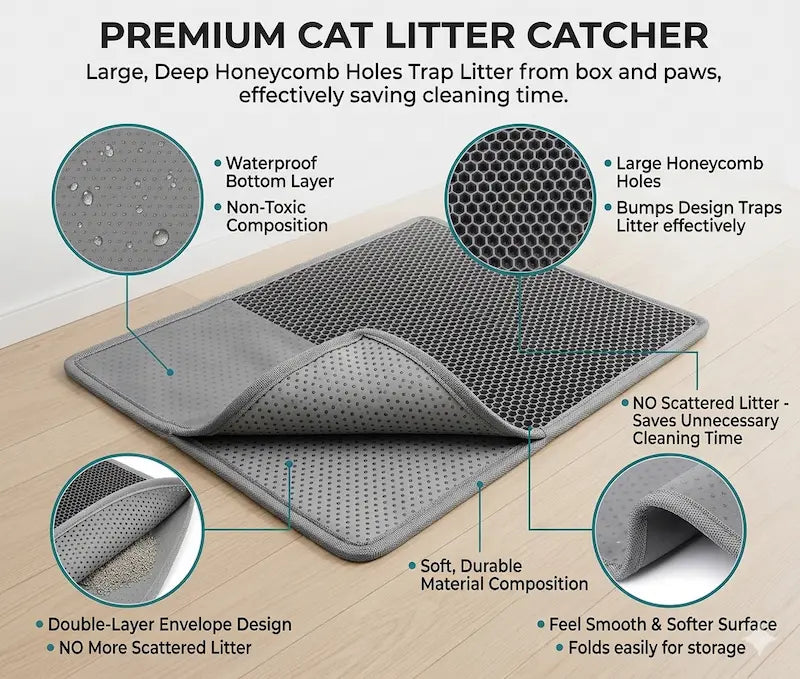 Honeycomb Cat Litter Trapper Pad