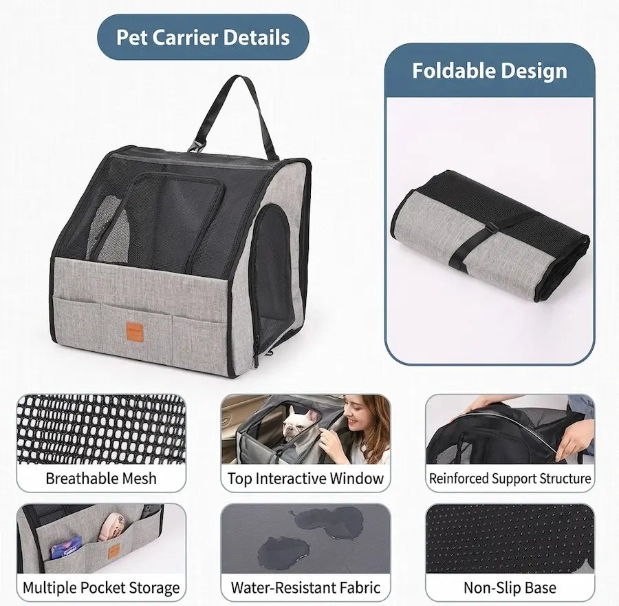 Waterproof Car Pet Cage & Mat