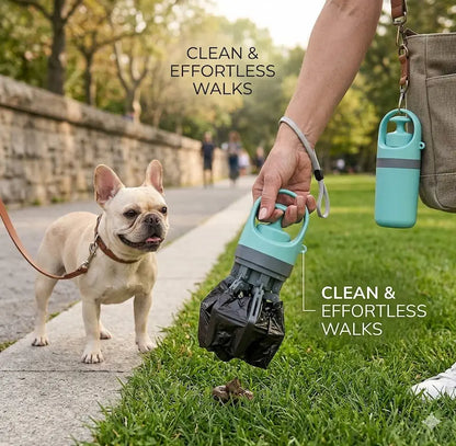 Portable Poop Scooper with Built-in Bag Dispenser